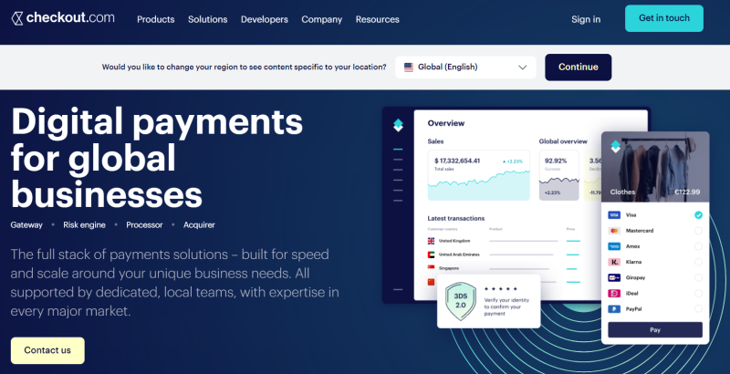 Checkout – 全球支付解决方案提供商-E淘跨境