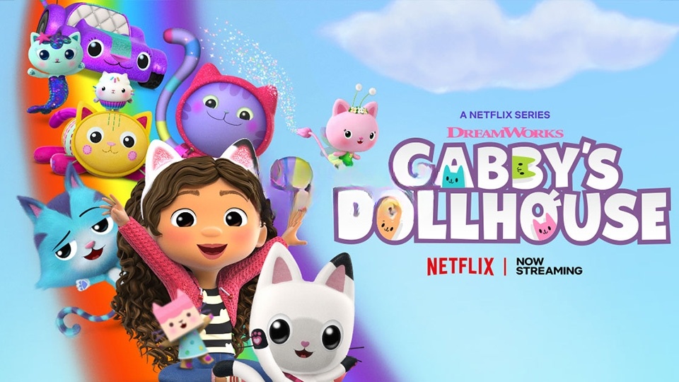 优秀英文动画片《盖比的娃娃屋Gabby’s Dollhouse》全1-7季共51集，1080P高清视频带英文字幕，百度网盘下载！
